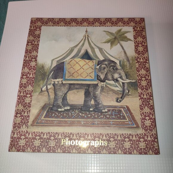 Gorgeous Elephant Design Photo Album 200 photos large format Deluxe academia - Picture 1 of 8